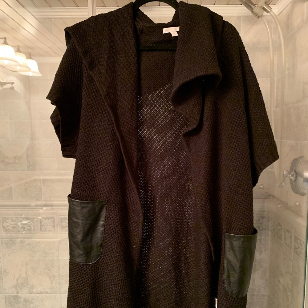 New York & Co black wrap sweater